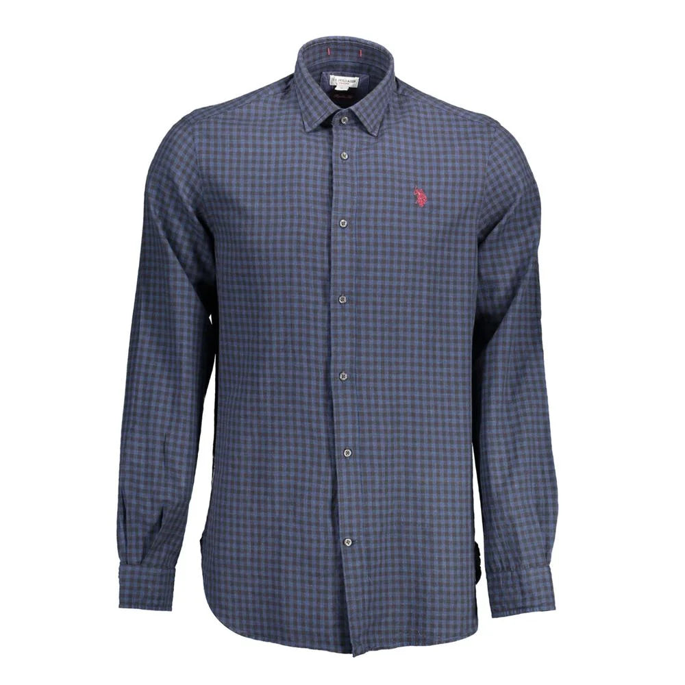 U.S. POLO ASSN. Blue Cotton Men Shirt - Shirts
