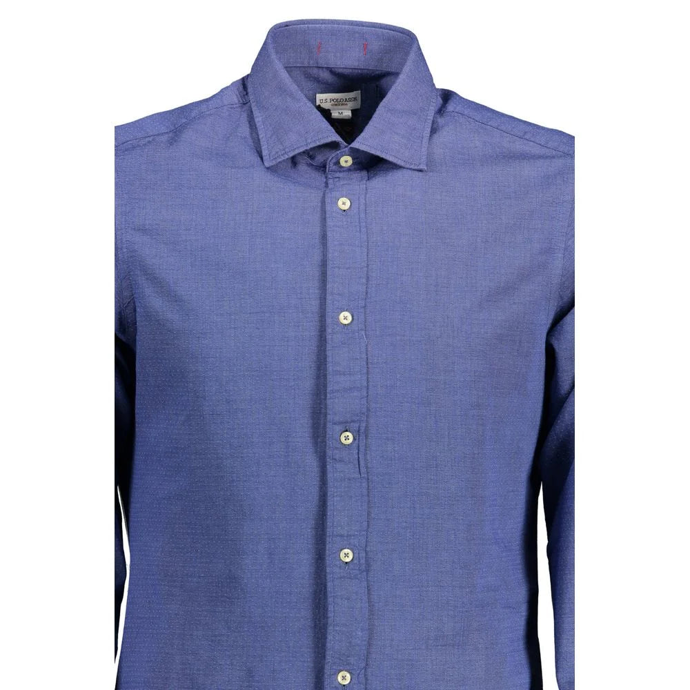 U.S. POLO ASSN. Blue Cotton Men Shirt - Shirts