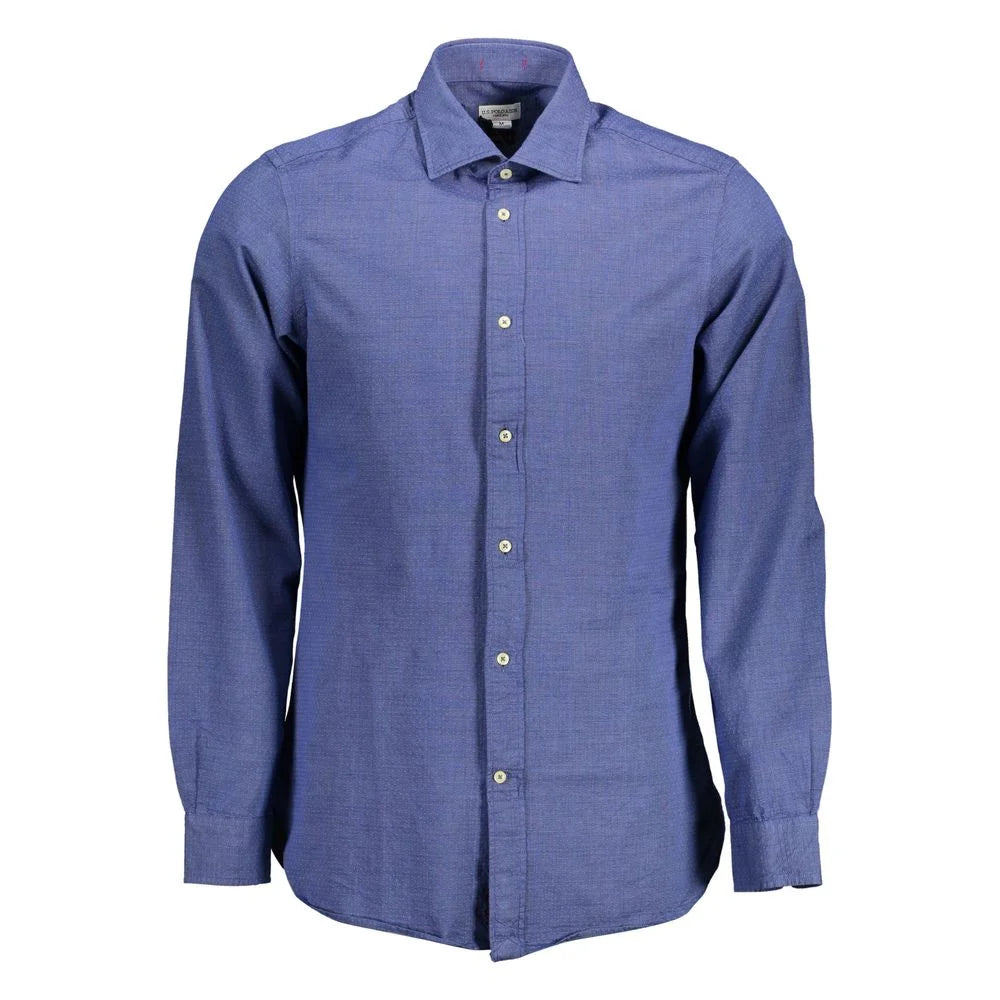 U.S. POLO ASSN. Blue Cotton Men Shirt - Shirts