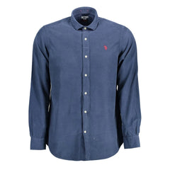 U.S. POLO ASSN. Blue Cotton Men Shirt - XXL - Shirts