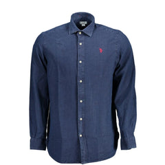 U.S. POLO ASSN. Blue Cotton Men Shirt - XXL - Shirts