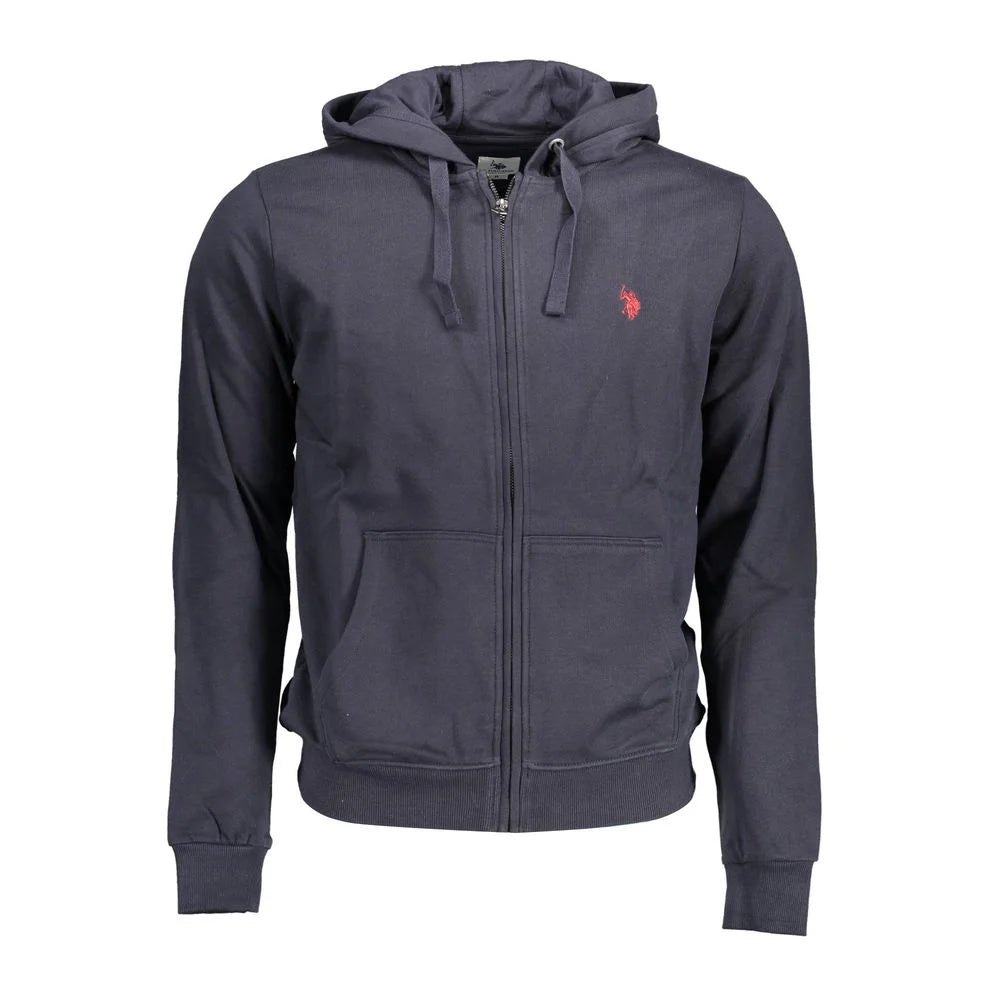 U.S. POLO ASSN. Blue Cotton Men Sweater - Hoodies