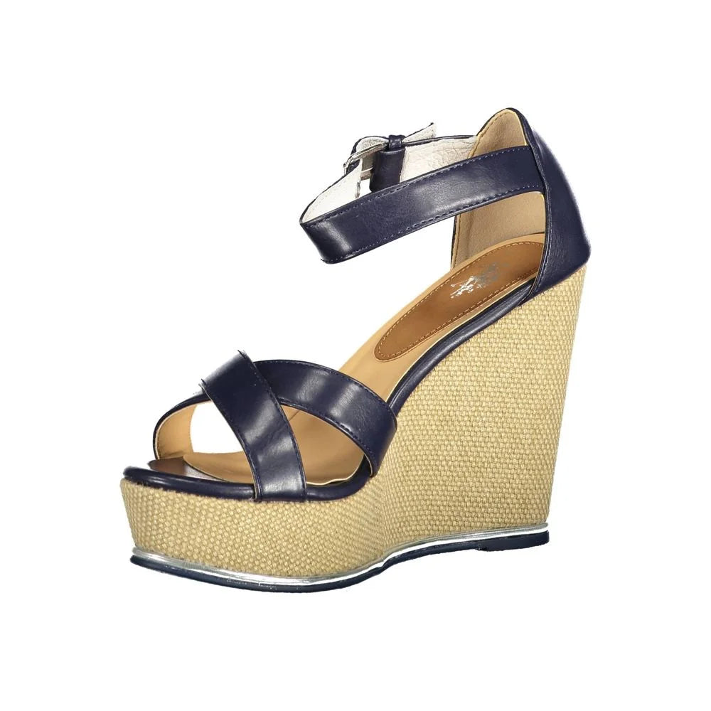 U.S. POLO ASSN. Blue Cotton Sandal - EU39/US9 - Sandals