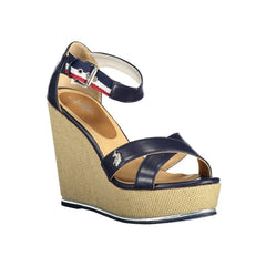 U.S. POLO ASSN. Blue Cotton Sandal - EU39/US9 - Sandals