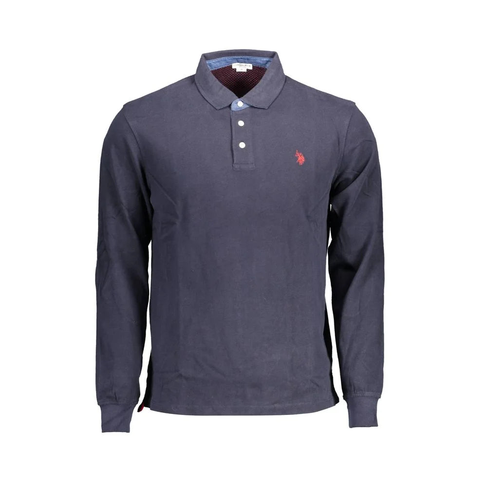 U.S. POLO ASSN. Blue Cotton Polo Shirt - L - Polos