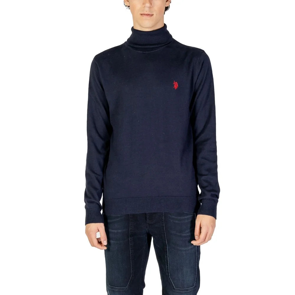 U.S. POLO ASSN. Blue Cotton Turtleneck - Sweaters
