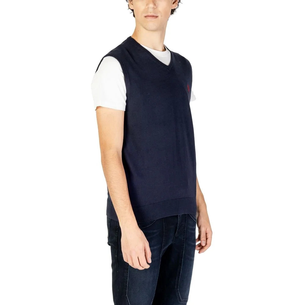 U.S. POLO ASSN. Blue Cotton Waistcoat - Vests