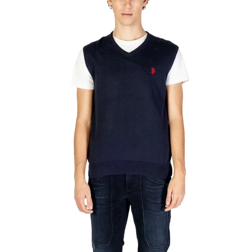 U.S. POLO ASSN. Blue Cotton Waistcoat - Vests