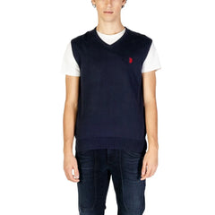 U.S. POLO ASSN. Blue Cotton Waistcoat - Vests