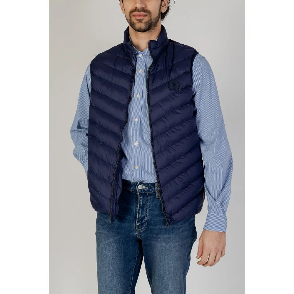 U.S. POLO ASSN. Blue Polyamide Sleveless Jacket - IT46 | S - Vests
