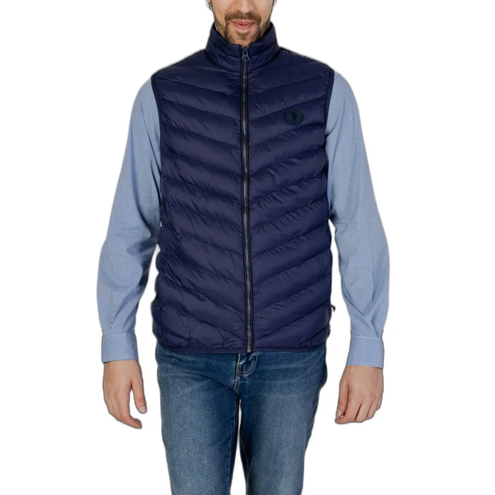 U.S. POLO ASSN. Blue Polyamide Sleveless Jacket - IT46 | S - Vests