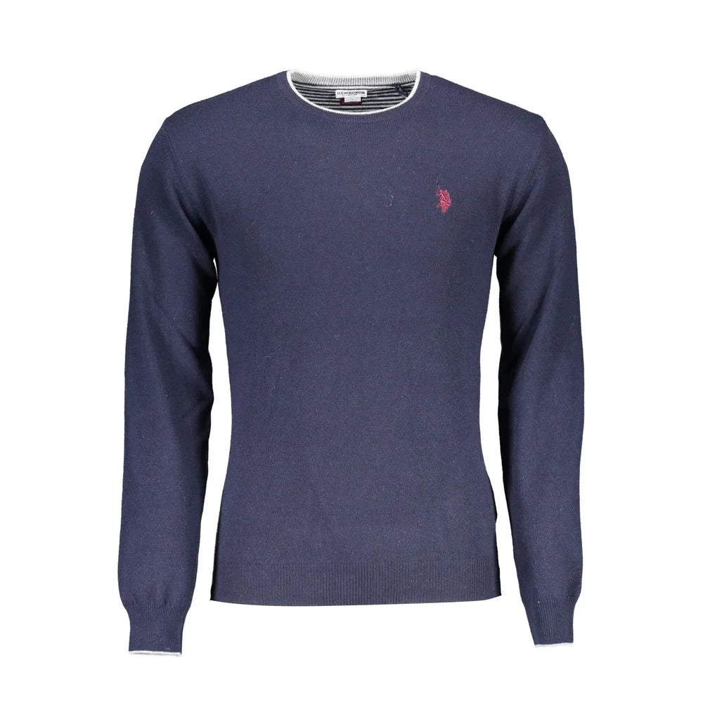 U.S. POLO ASSN. Blue Wool Men Sweater - XXL - Sweaters