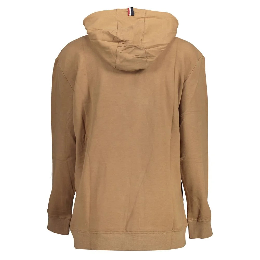 U.S. POLO ASSN. Brown Cotton Women Sweater - Hoodies
