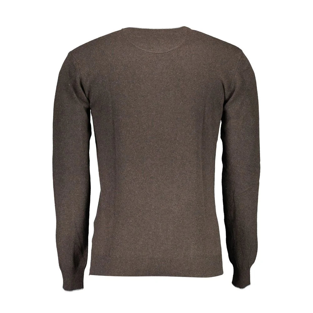 U.S. POLO ASSN. Brown Wool Men Sweater - Sweaters