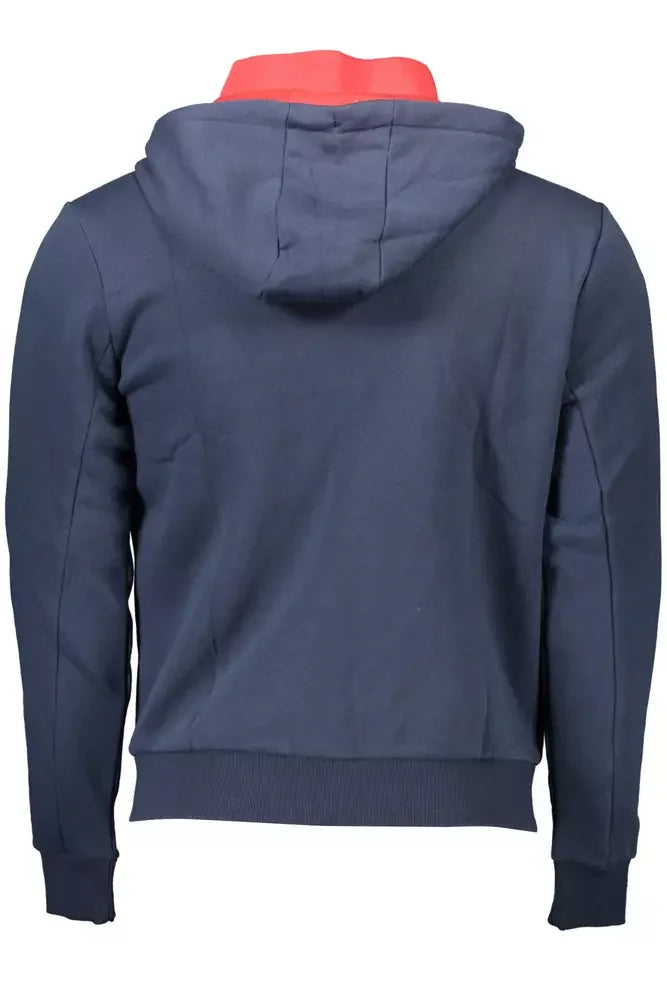 U.S. POLO ASSN. Chic Blue Hooded Zip Sweatshirt - Embroidered Detail - XXL - Hoodies