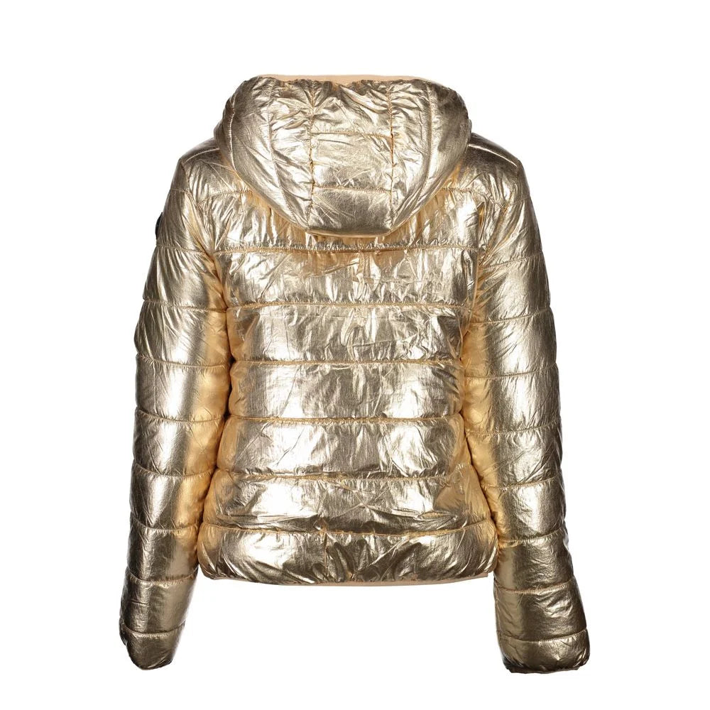 U.S. POLO ASSN. Gold Nylon Jackets & Coat - Puffer Jackets
