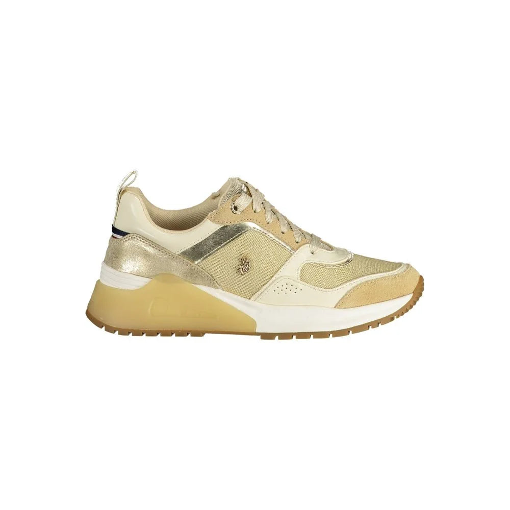 U.S. POLO ASSN. Gold Polyester Sneaker - Athletic Shoes