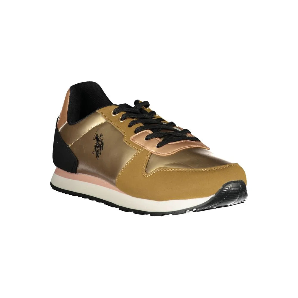 U.S. POLO ASSN. Gold Polyester Sneaker - EU35/US5 - Sneakers