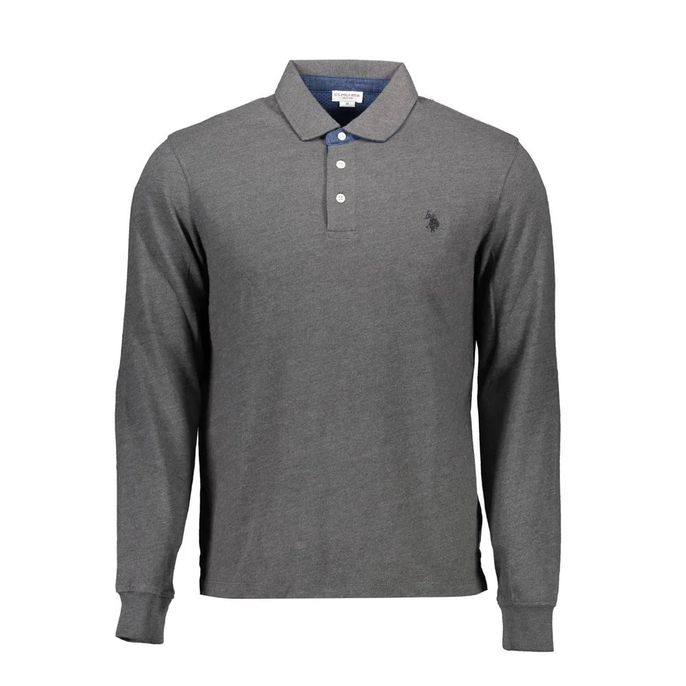U.S. POLO ASSN. Gray Cotton Men Polo Shirt - XXL