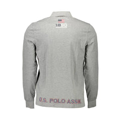 U.S. POLO ASSN. Gray Cotton Men Polo Shirt - XXL - Polos