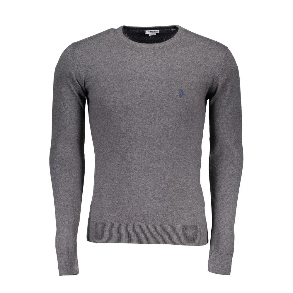 U.S. POLO ASSN. Gray Cotton Men Sweater - 3XL - Sweaters