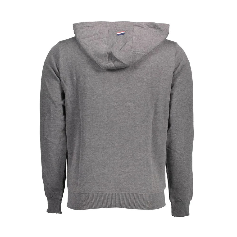 U.S. POLO ASSN. Gray Cotton Men Sweater - Hoodies