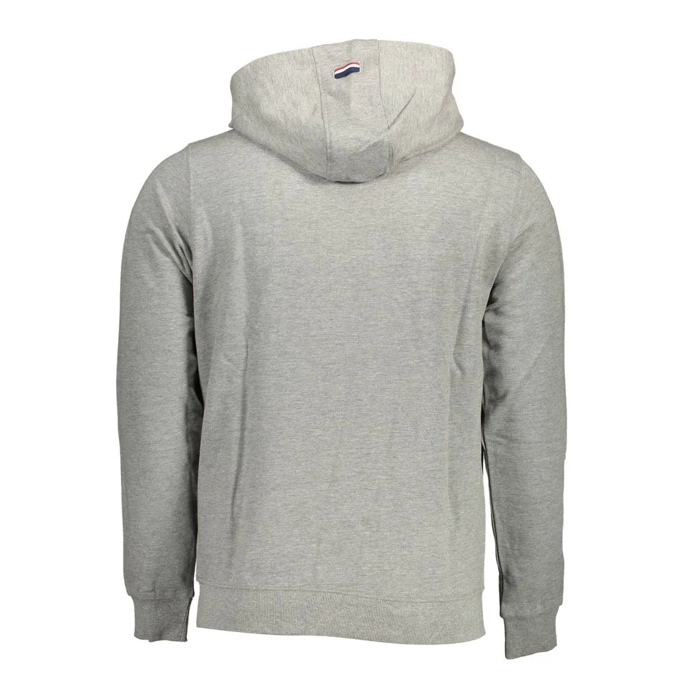 U.S. POLO ASSN. Gray Cotton Men Sweater - Hoodies