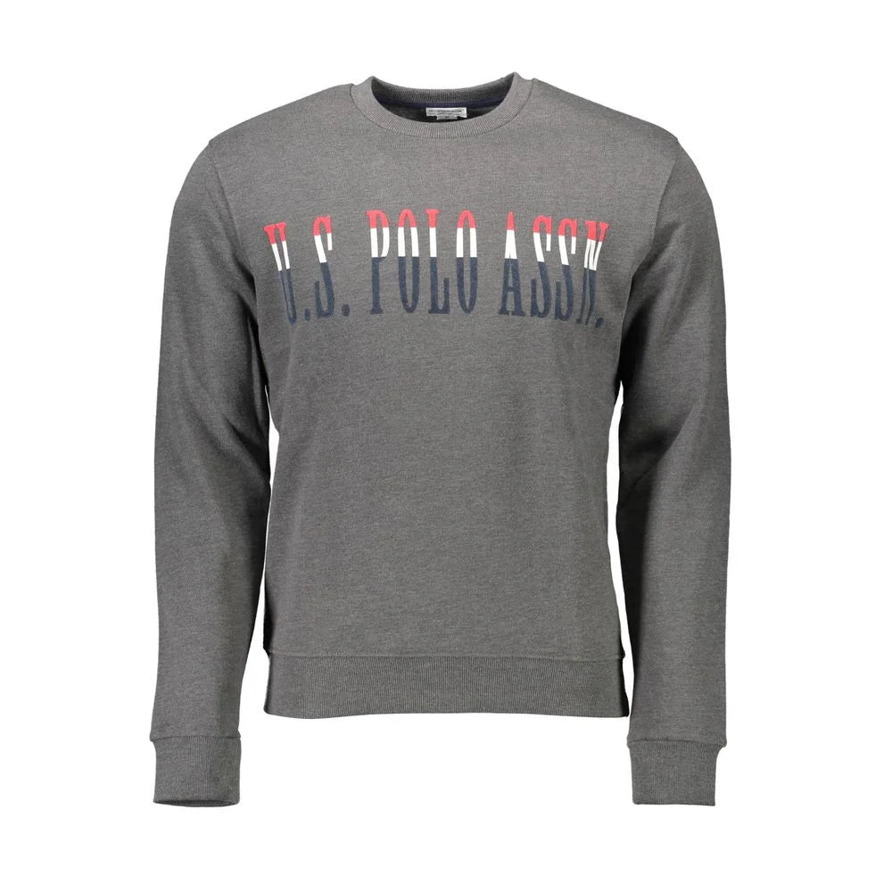 U.S. POLO ASSN. Gray Cotton Men Sweater - Sweatshirts