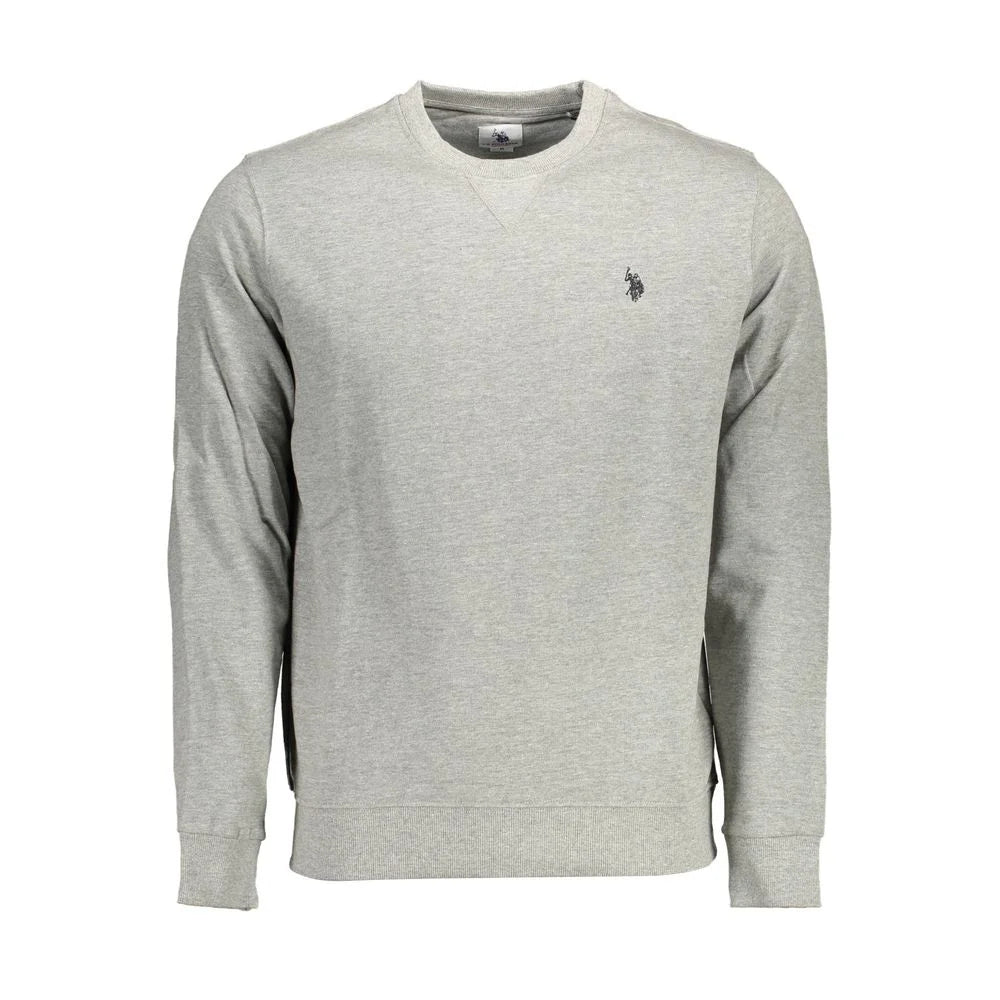 U.S. POLO ASSN. Gray Cotton Men Sweater - Sweatshirts