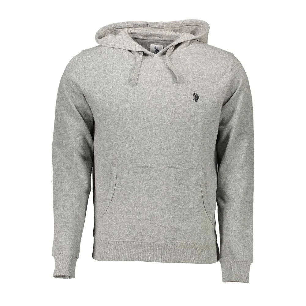 U.S. POLO ASSN. Gray Cotton Men Sweatshirt - Hoodies
