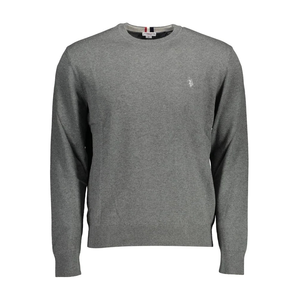 U.S. POLO ASSN. Gray Cotton Mens Sweater - Sweaters