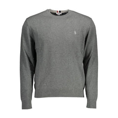 U.S. POLO ASSN. Gray Cotton Mens Sweater - Sweaters