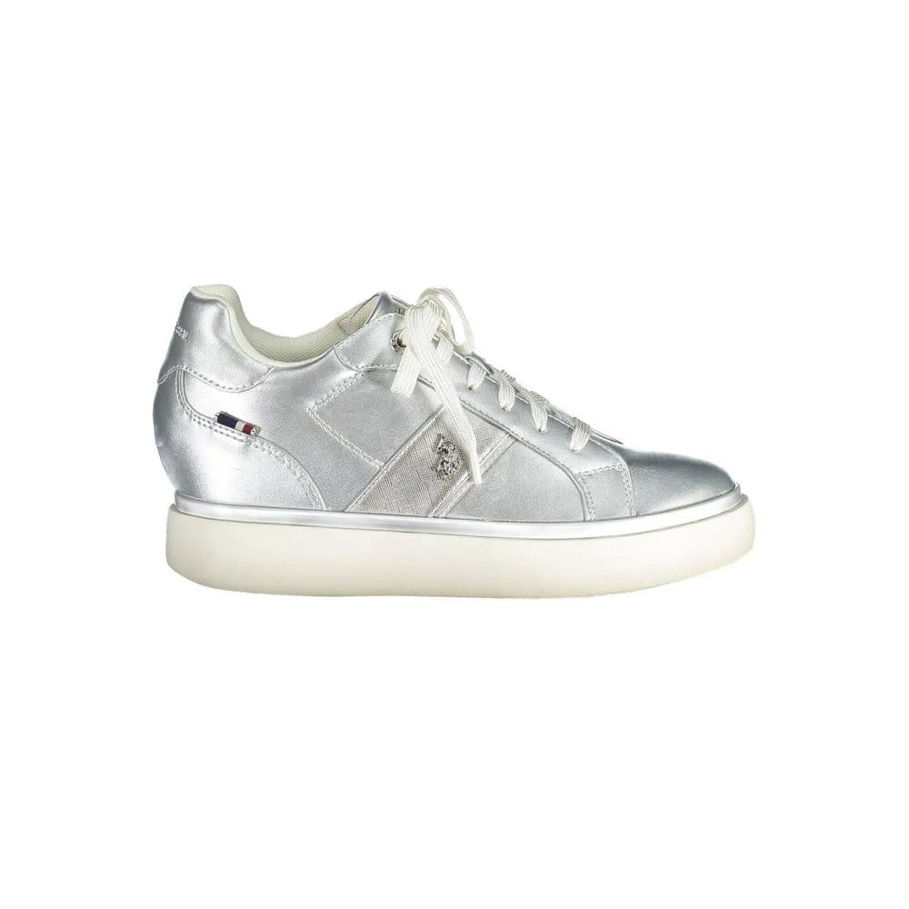 U.S. POLO ASSN. Gray Polyester Women Sneaker - Sneakers