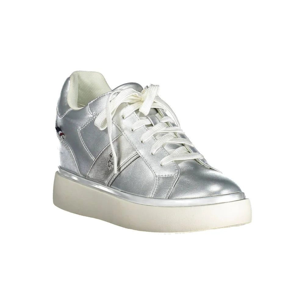 U.S. POLO ASSN. Gray Polyester Women Sneaker - Sneakers