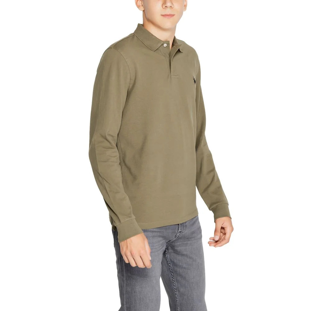 U.S. POLO ASSN. Green Cotton Long Sleeve - Polos