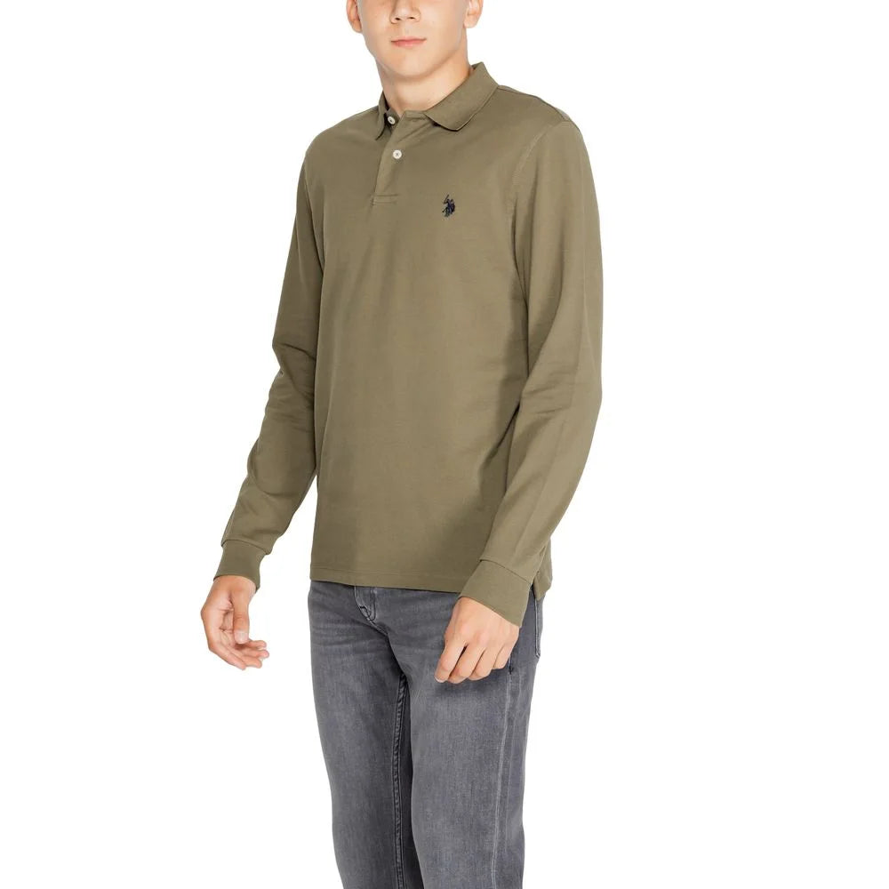 U.S. POLO ASSN. Green Cotton Long Sleeve - Polos