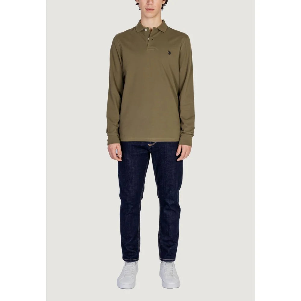 U.S. POLO ASSN. Green Cotton Long Sleeve - Polos