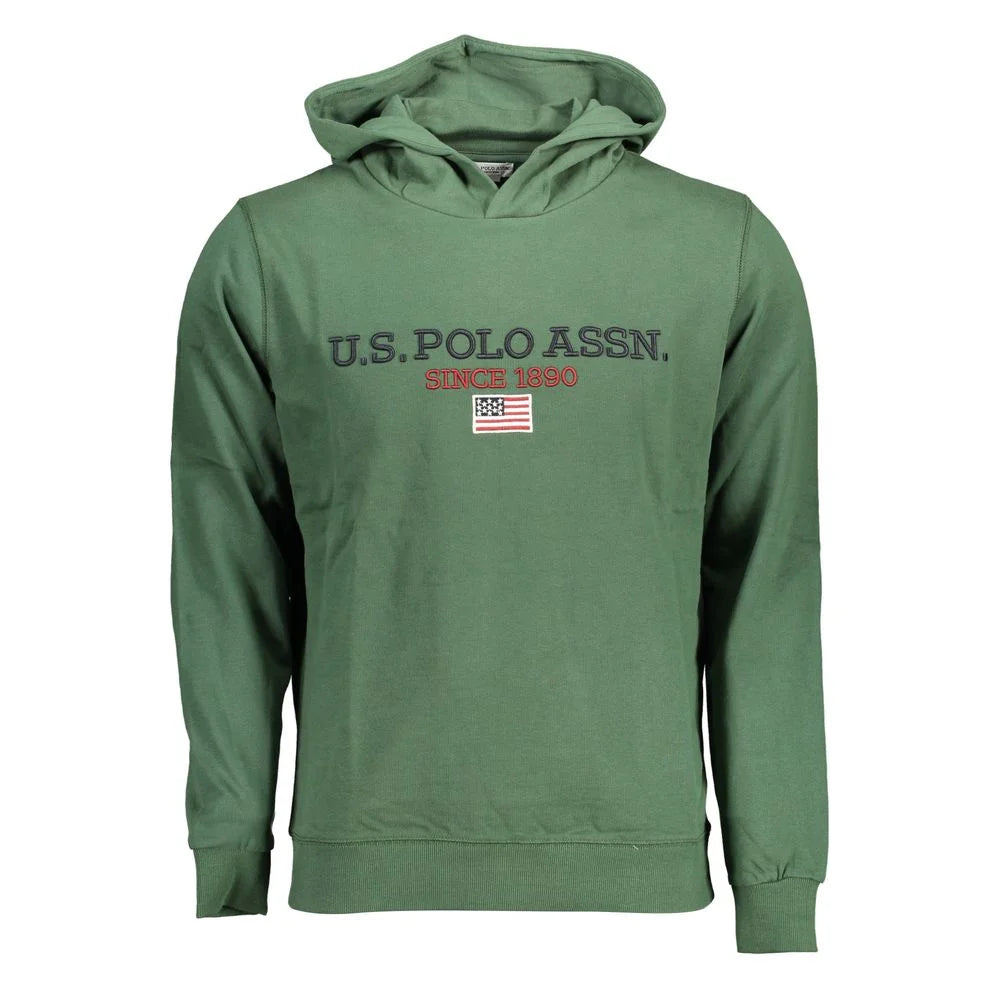 U.S. POLO ASSN. Green Cotton Sweatshirt - Hoodies