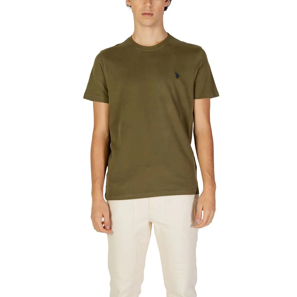 U.S. POLO ASSN. Green Cotton T-Shirt - IT44 | S - T-Shirts