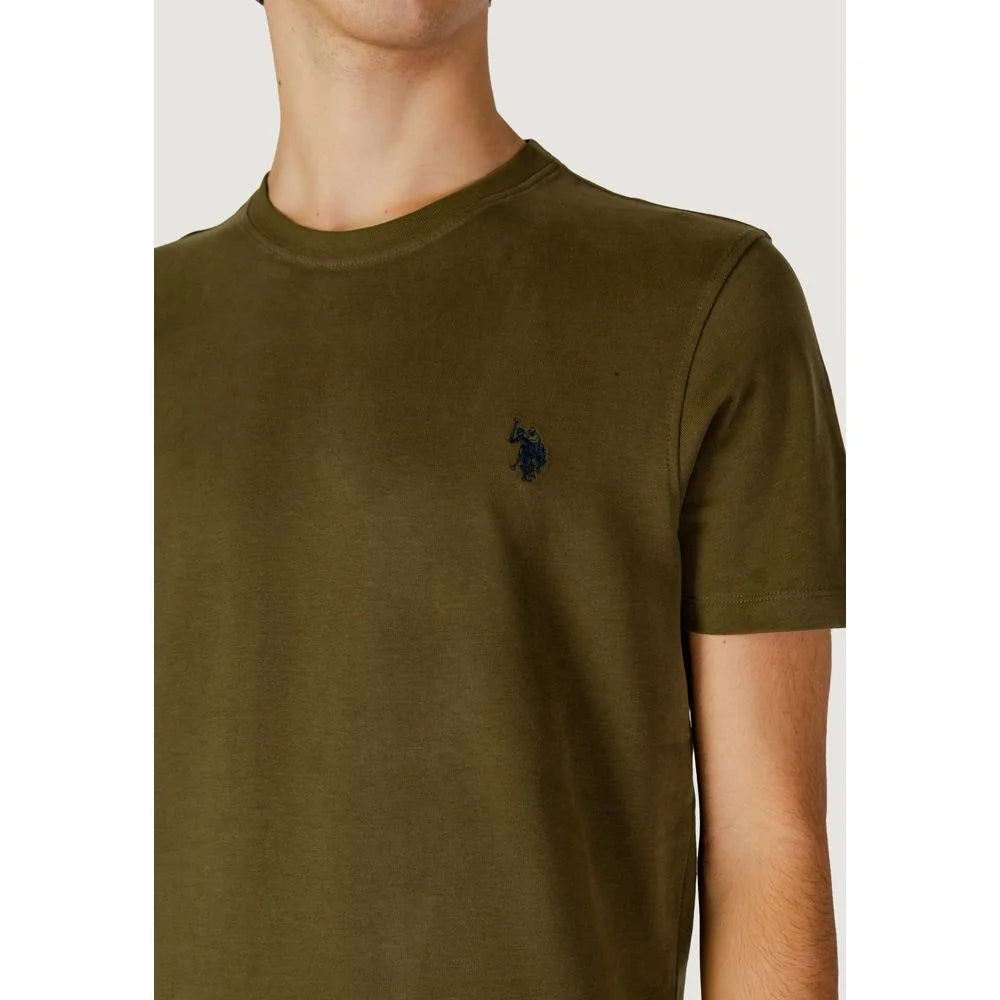 U.S. POLO ASSN. Green Cotton T-Shirt - IT44 | S - T-Shirts