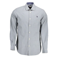 U.S. POLO ASSN. Light Blue Cotton Men Shirt - Shirts