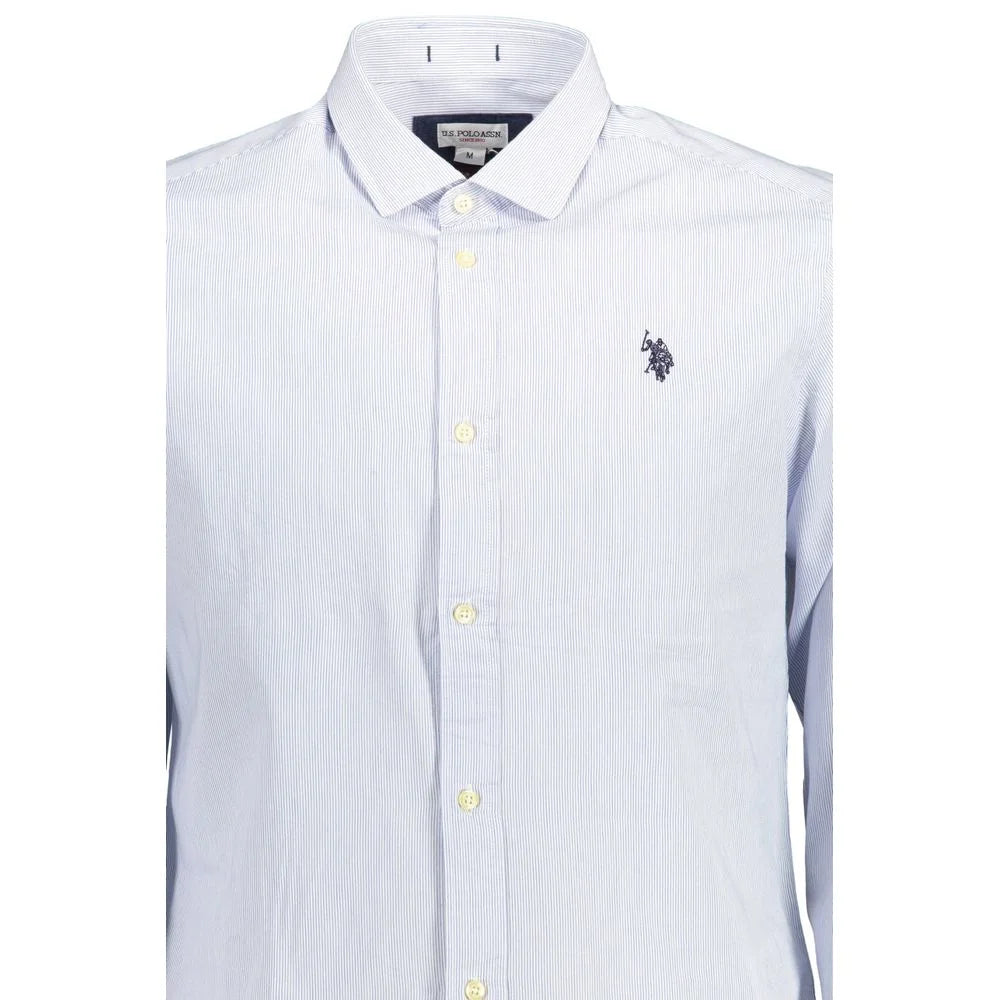 U.S. POLO ASSN. Light Blue Cotton Men Shirt - XXL - Shirts