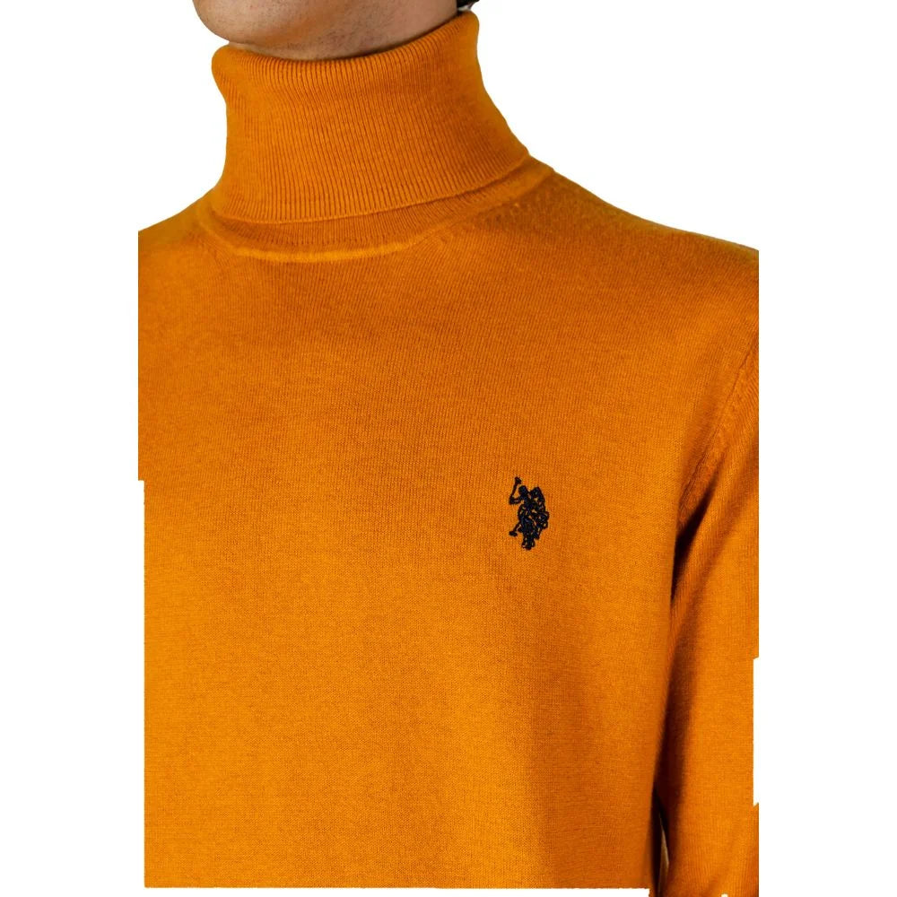 U.S. POLO ASSN. Orange Cotton Turtleneck - IT52 | XL - Sweaters