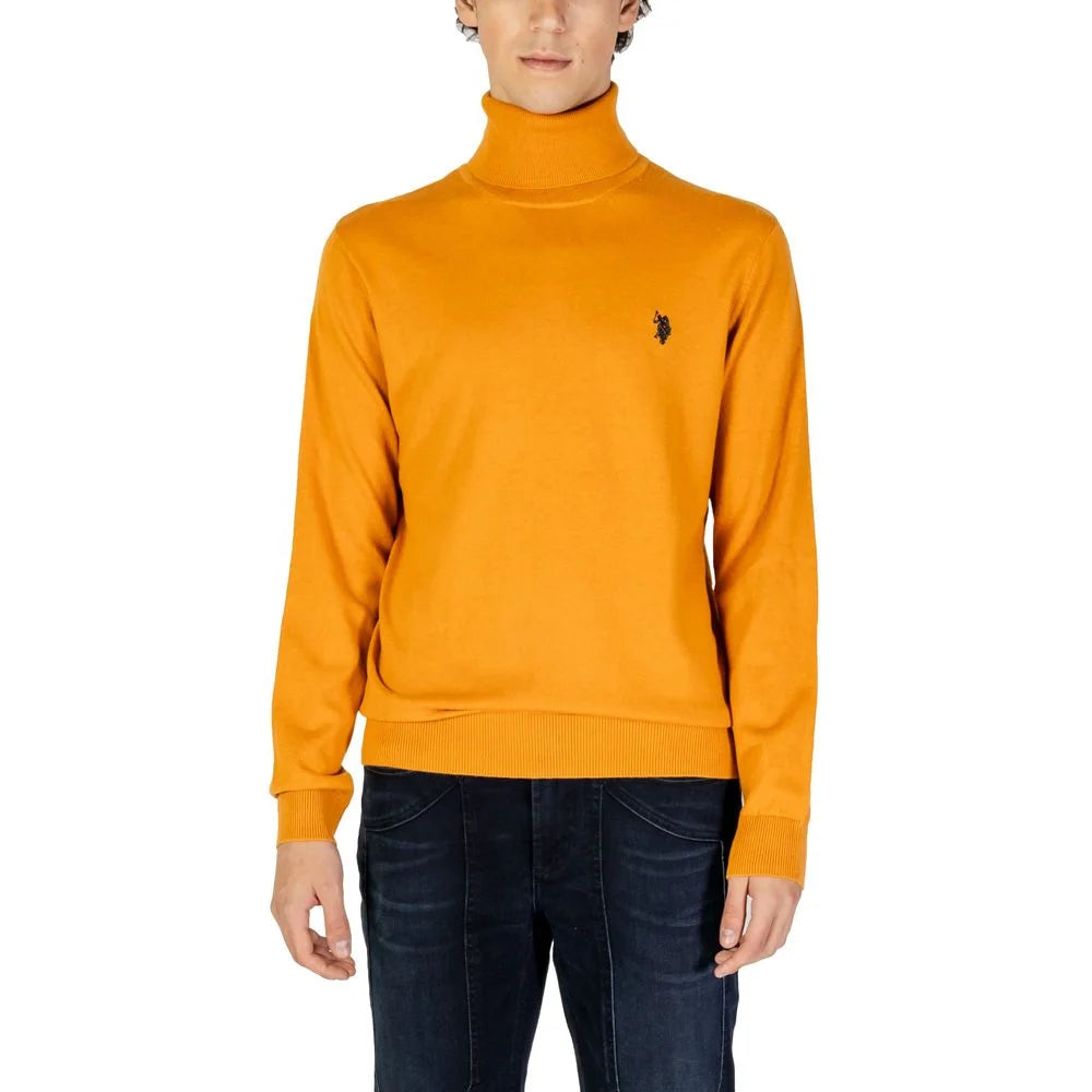 U.S. POLO ASSN. Orange Cotton Turtleneck - IT52 | XL - Sweaters