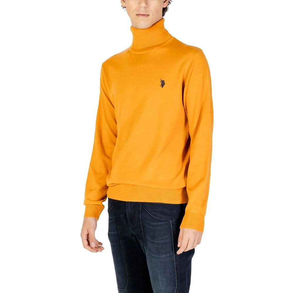 U.S. POLO ASSN. Orange Cotton Turtleneck - IT52 | XL - Sweaters