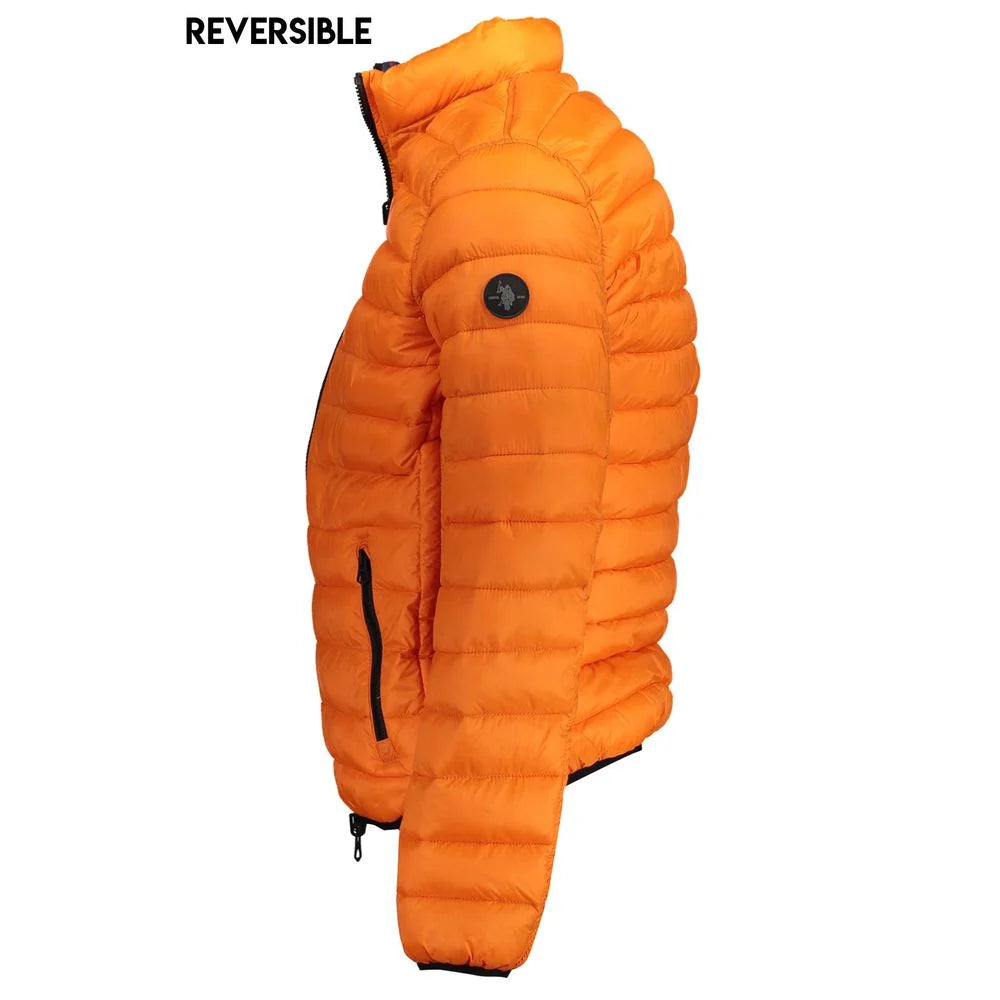 U.S. POLO ASSN. Orange Nylon Jackets & Coat - Puffer Jackets