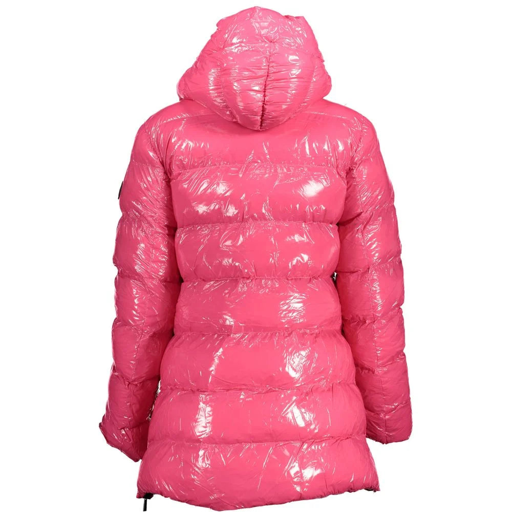U.S. POLO ASSN. Pink Polyester Jackets & Coat - 46