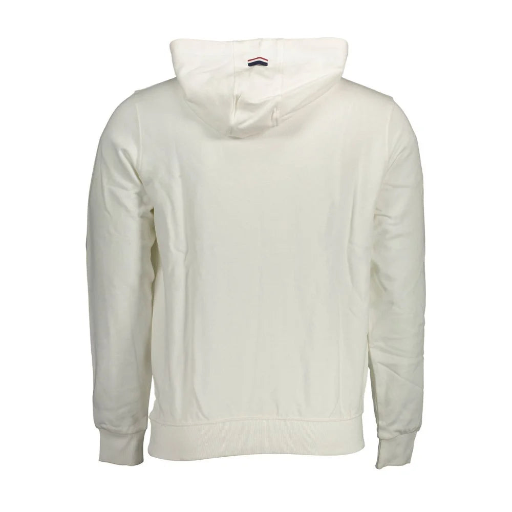 U.S. POLO ASSN. White Cotton Men Sweater - Hoodies