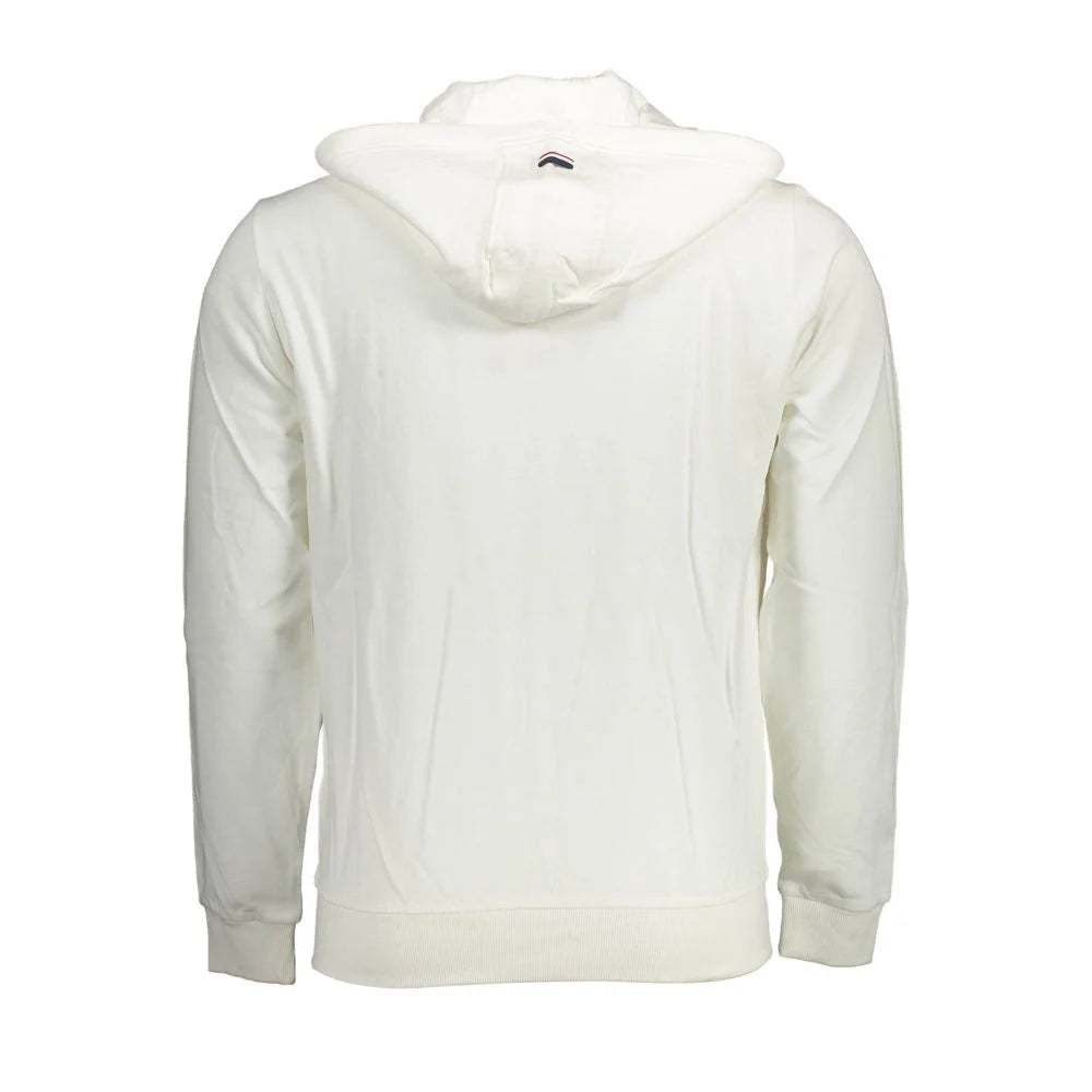 U.S. POLO ASSN. White Cotton Men Sweater - Hoodies
