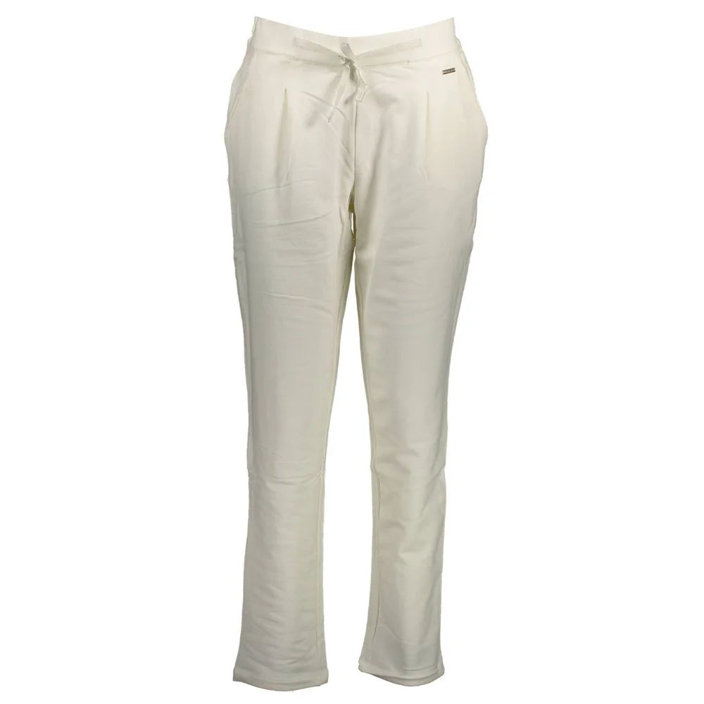 U.S. POLO ASSN. White Cotton Pant - Joggers